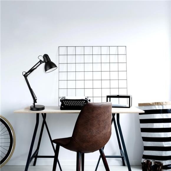 28" Heavy Base Top Moving Spring Balanced Swing Arm Desk  Lamp, Black, On/Off - Picture 5 of 8